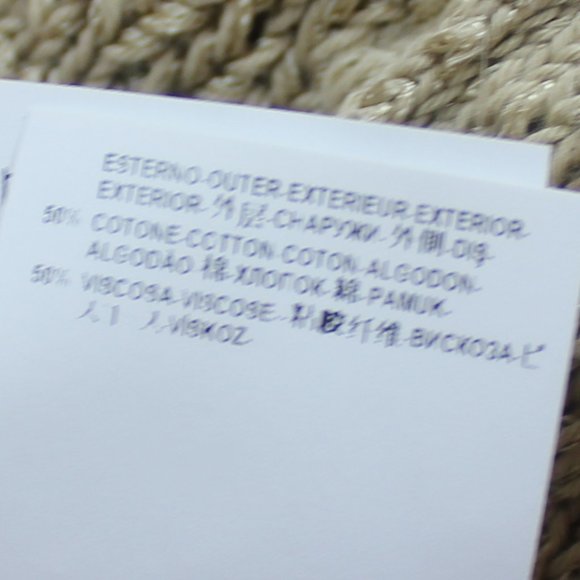 Gianni Versace Collection  Camel knit Sweater long sleeve Logo Size Medium - Picture 8 of 9